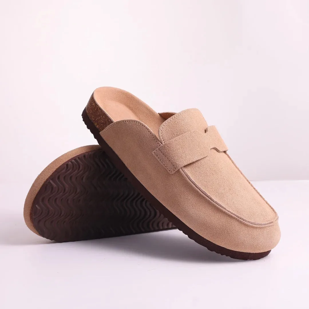 New 2024 Women Clogs For Women Fashion Cork Suede Mules Slipper Classic Cork Antislip For Outdoor Slippers With Arch Support