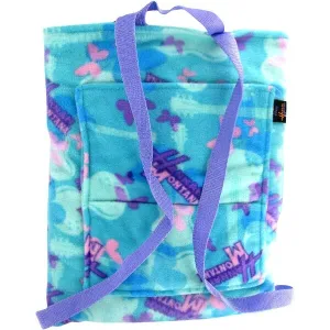 New Disney Hannah Montana Plush Fleece Throw Blanket that folds away compactly into a backpack- 43.0 in. x 59.0 in.