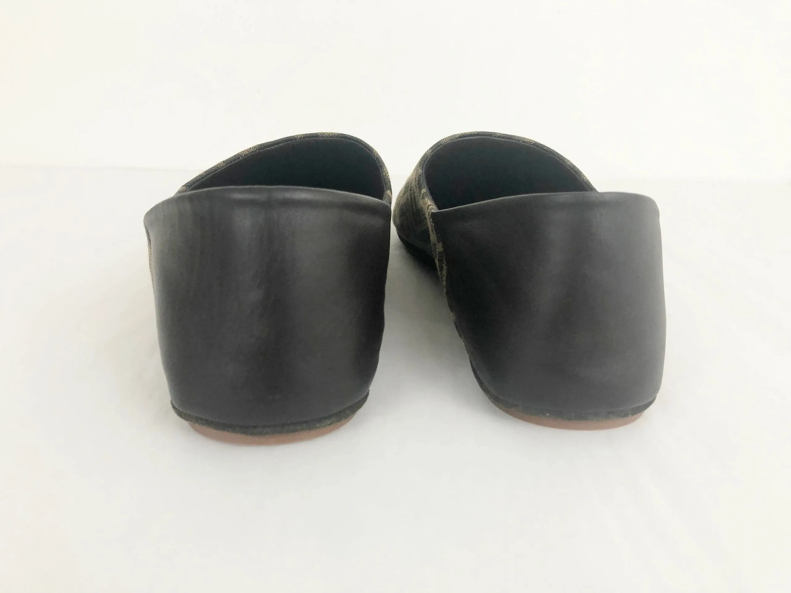 NEW Men's Fendi Ff Logo Slippers Size 12 Us