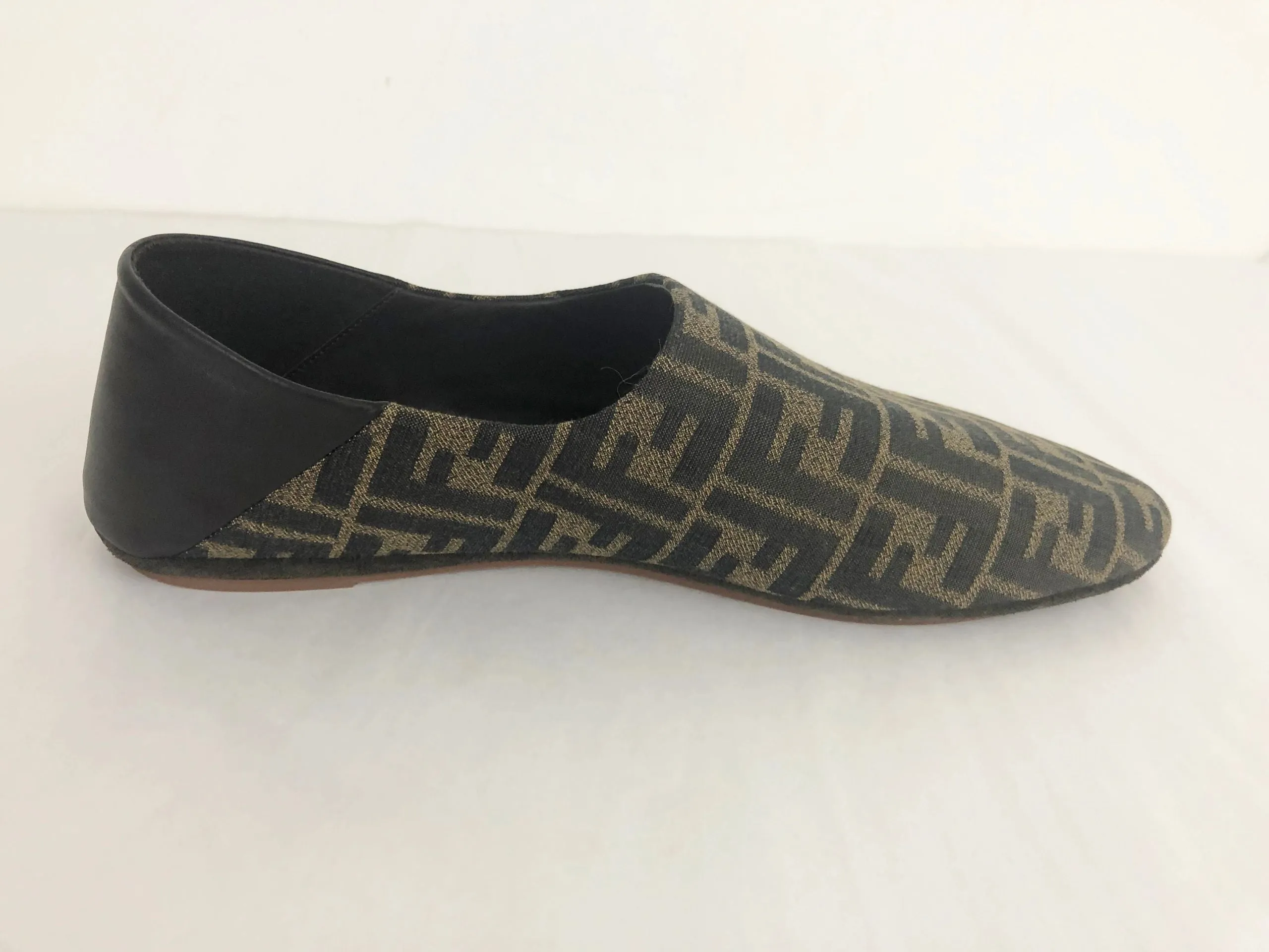 NEW Men's Fendi Ff Logo Slippers Size 12 Us