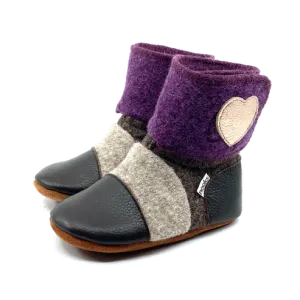 Nooks Design Felted Wool Booties (Juniper)