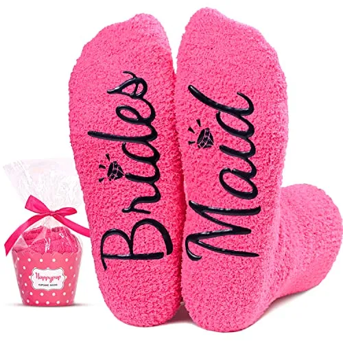 Novelty Maid Of Honor Socks, Unique Bridesmaid Socks for Bridal Party, Thoughtful Bridesmaid Gift, Maid of Honor Gifts, Memorable Wedding Gift, Wedding Socks