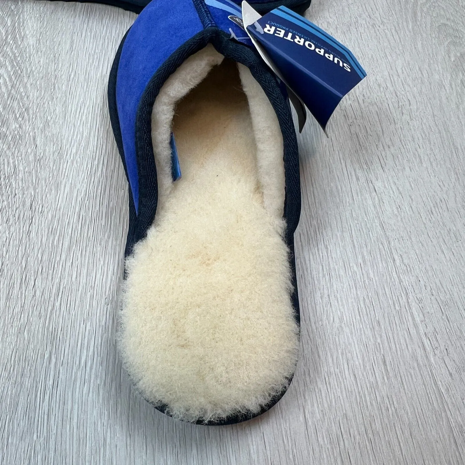NRL NSW Blues State of Origin Merino Wool Slippers Size US W 5.5 / M 4.5 (New)