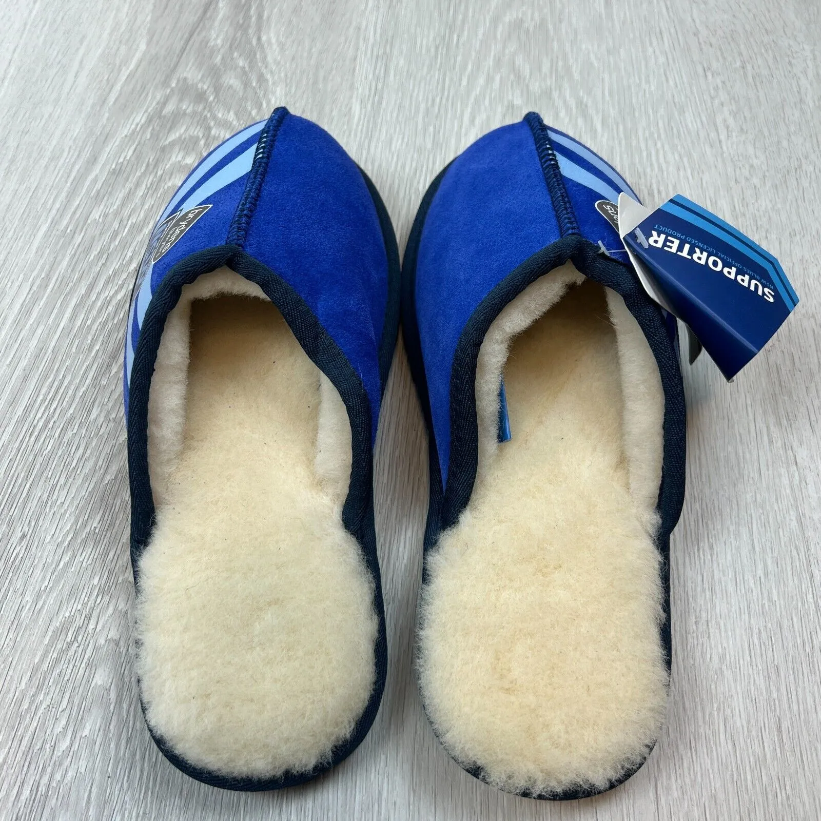 NRL NSW Blues State of Origin Merino Wool Slippers Size US W 5.5 / M 4.5 (New)