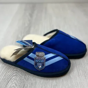 NRL NSW Blues State of Origin Merino Wool Slippers Size US W 7.5 / M 6.5 (New)