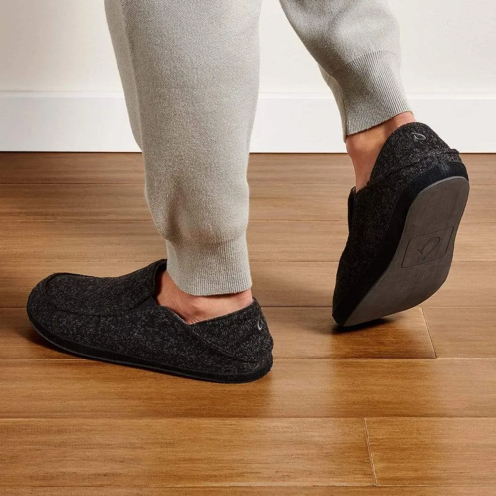 OluKai Men's Moloa Hulu Wool-Blend Slippers
