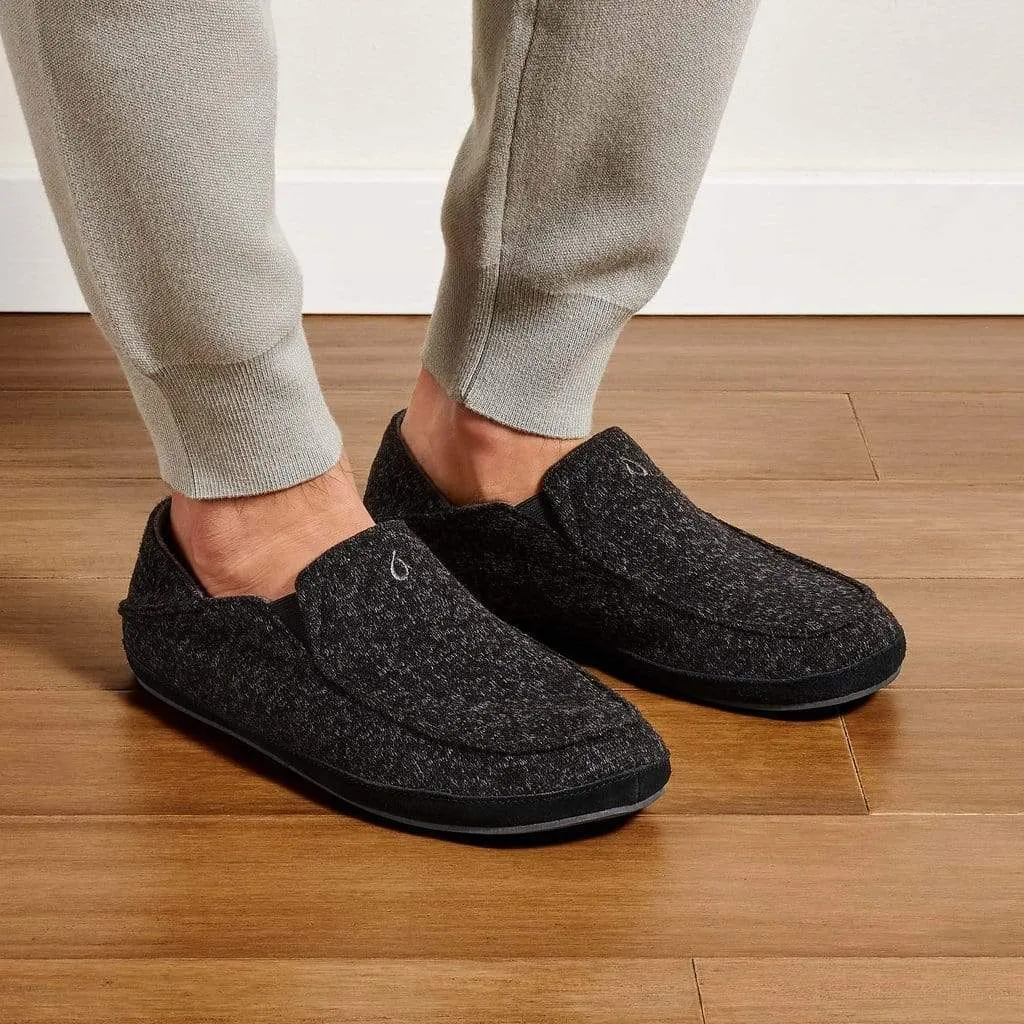 OluKai Men's Moloa Hulu Wool-Blend Slippers