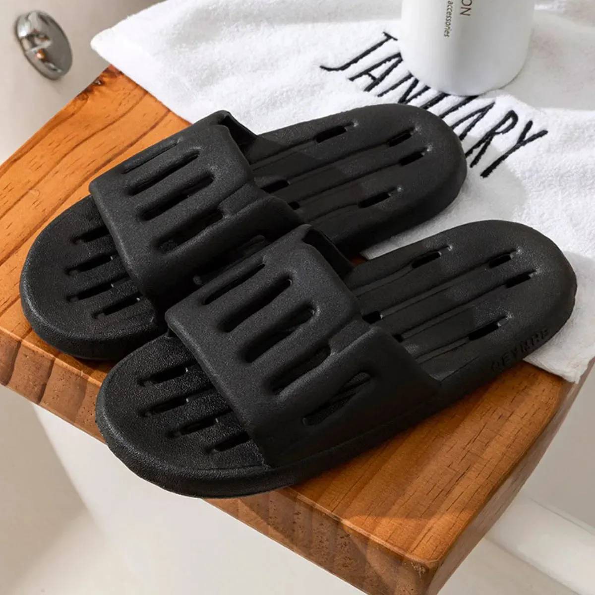 Open Toe Platform Slippers