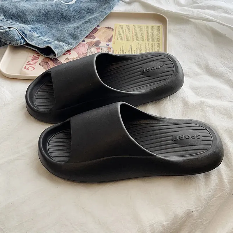 Open Toe Platform Slippers