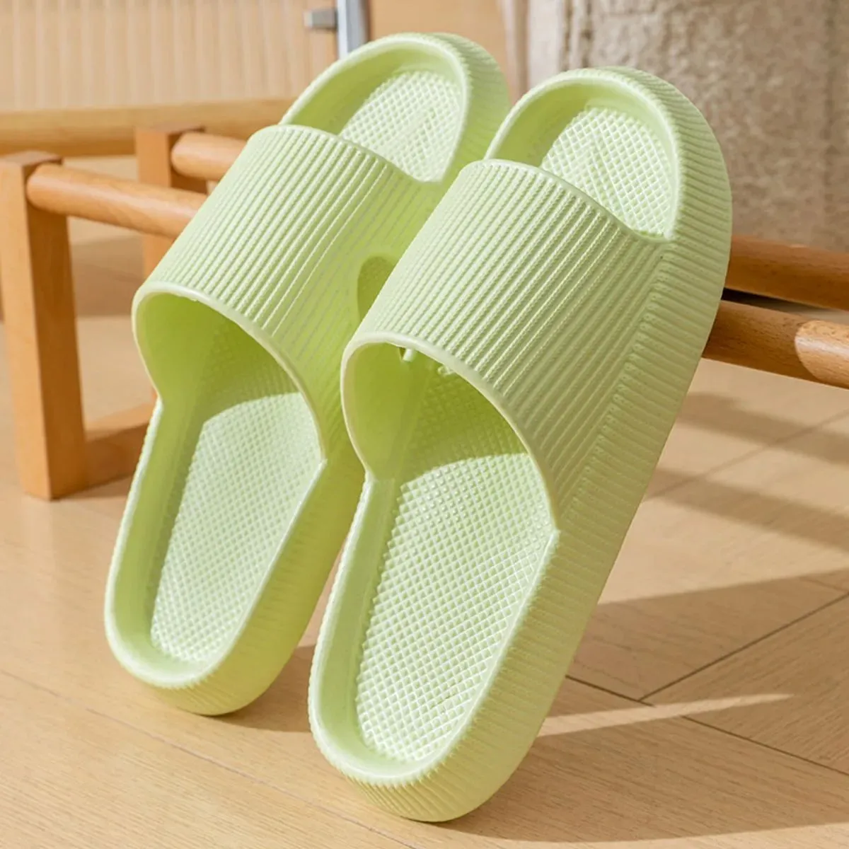 Open Toe Platform Slippers