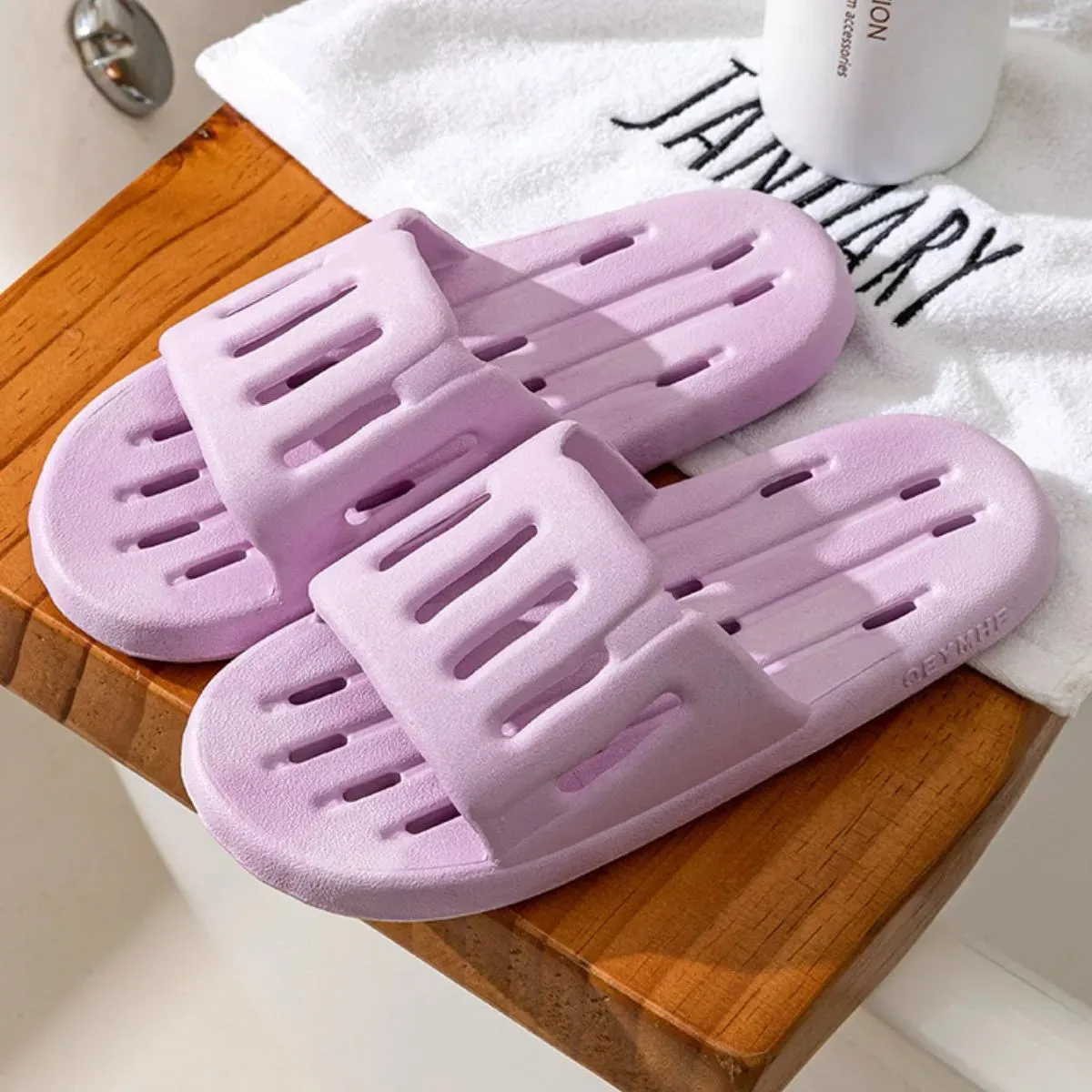 Open Toe Platform Slippers
