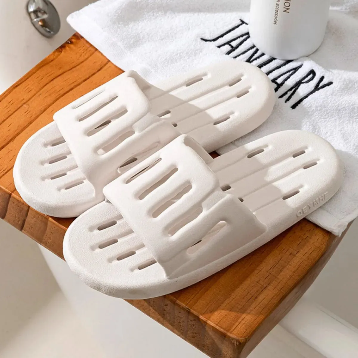 Open Toe Platform Slippers
