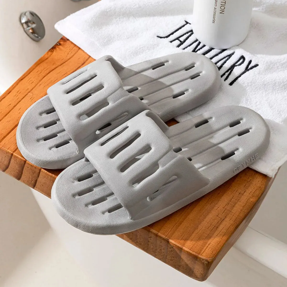 Open Toe Platform Slippers