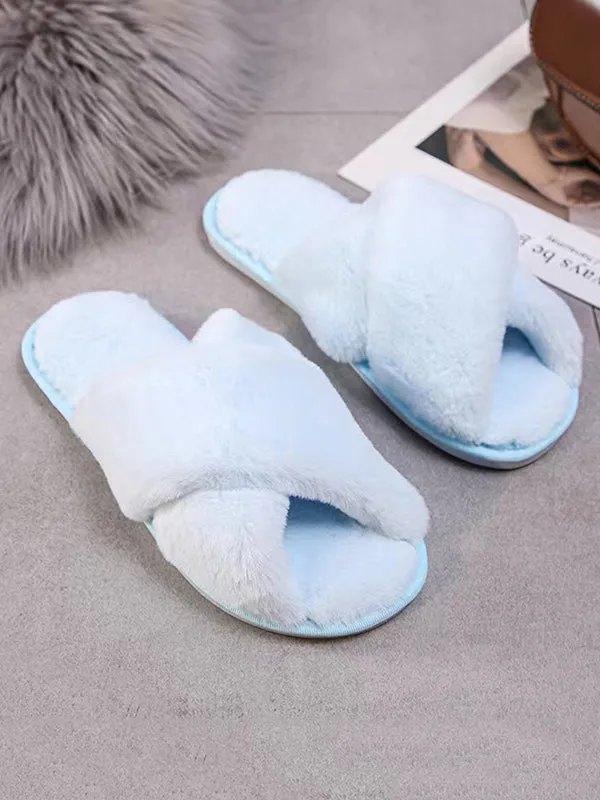 Open Toe Split-Joint Slippers