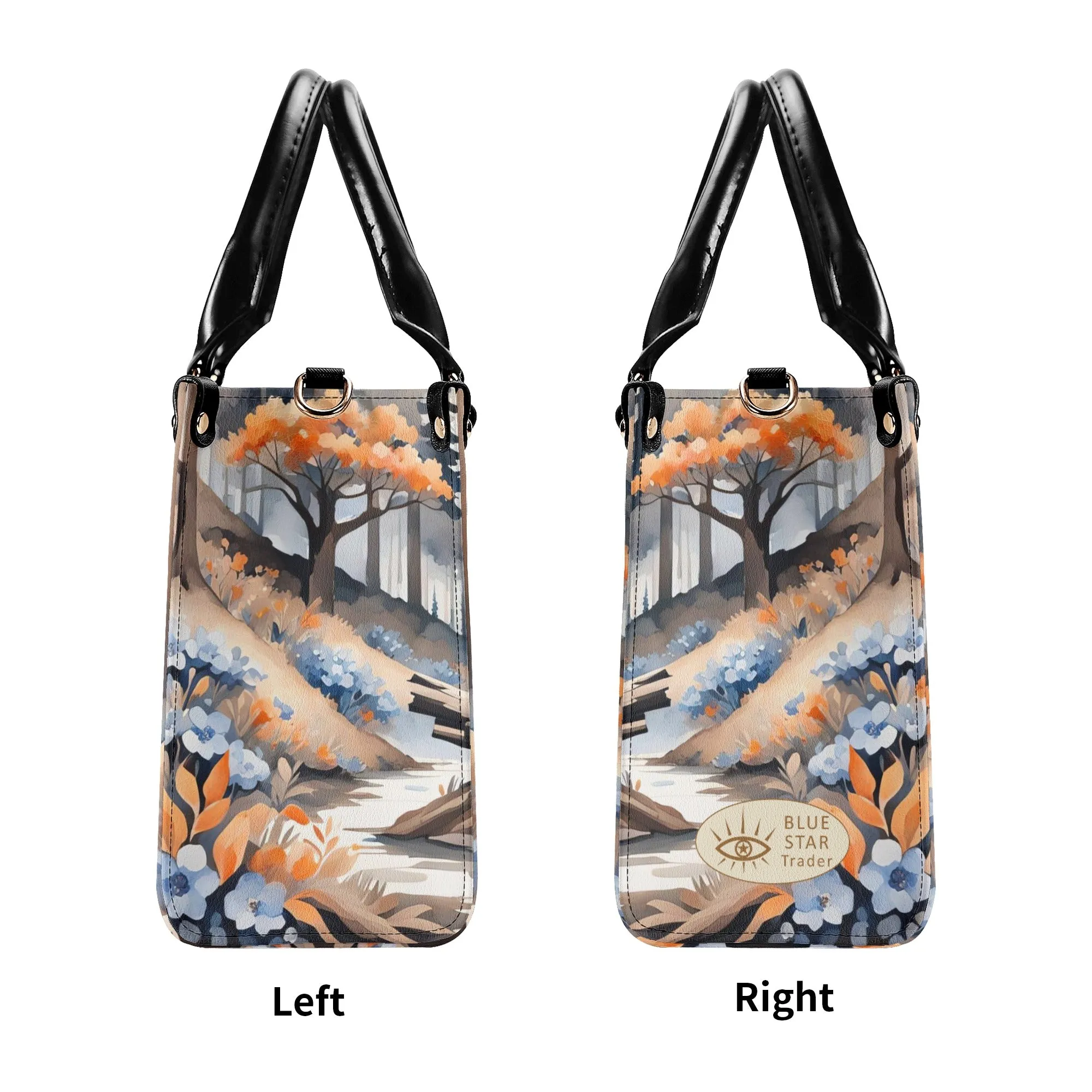Orange Fox Luxury Womens Vegan Leather Handbag