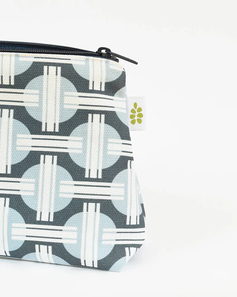 Orient Zipper Pouch – Powder Blue (10" x 6" x 3")