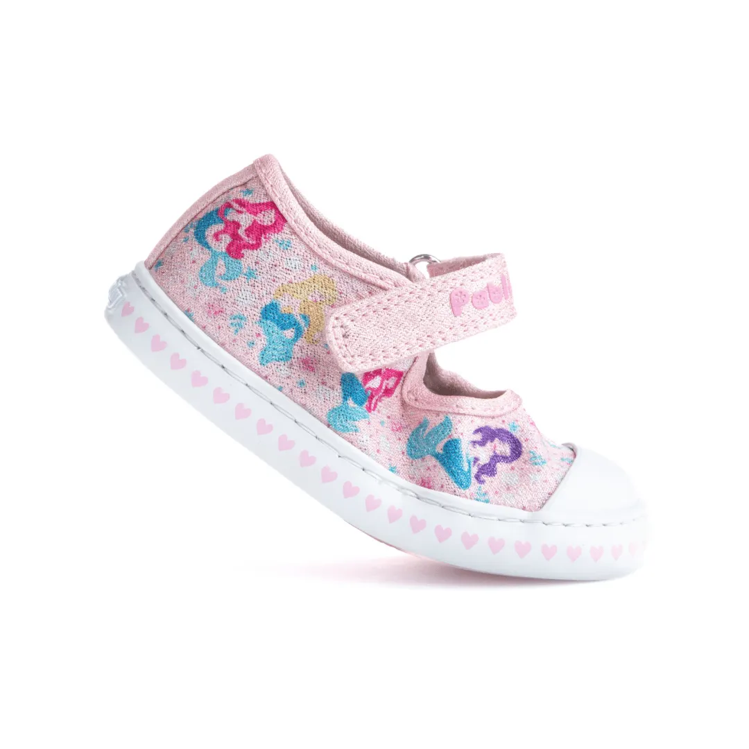 Pablosky Fantasia Sirenas Girls Shoe - Pink Glitter