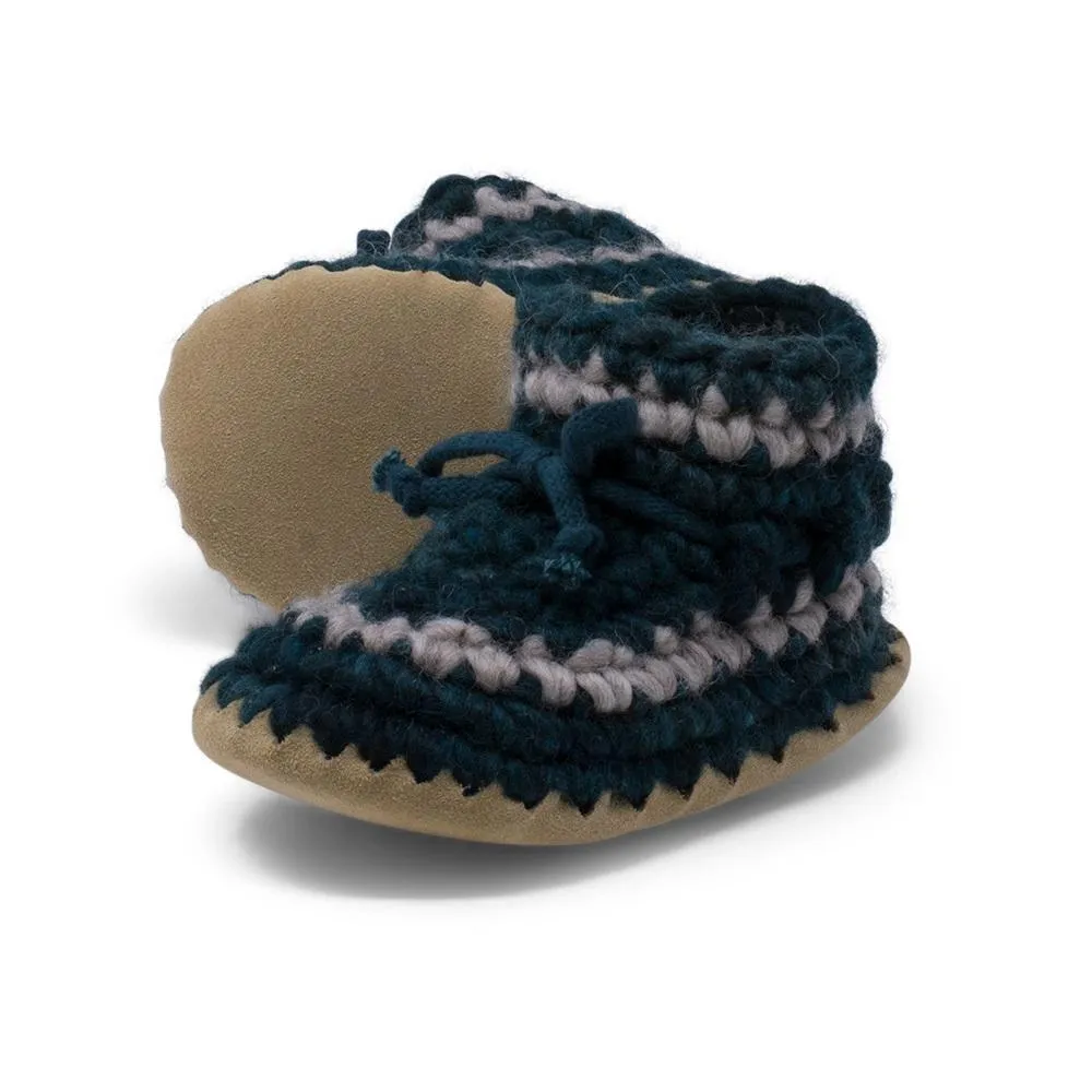 Padraig Cottage Slippers (Forest Stripe)