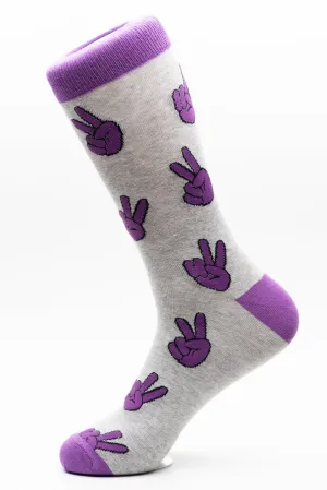 Peace Funky Crew Socks for Epilepsy Research
