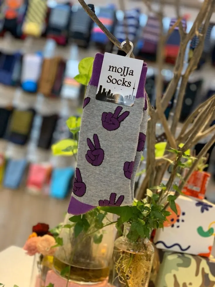 Peace Funky Crew Socks for Epilepsy Research