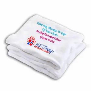 Personalised Printed Fleece Blanket - 148 x 116 cm