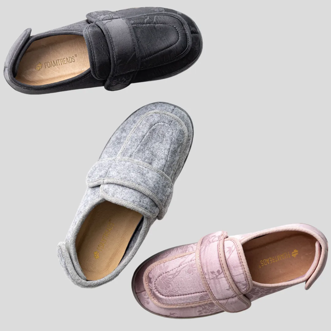 Physician L2 Black Satin Women's Slipper