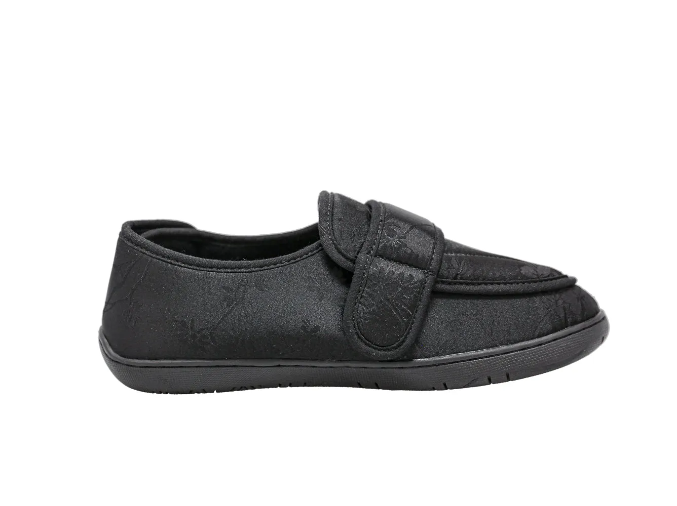 Physician L2 Black Satin Women's Slipper