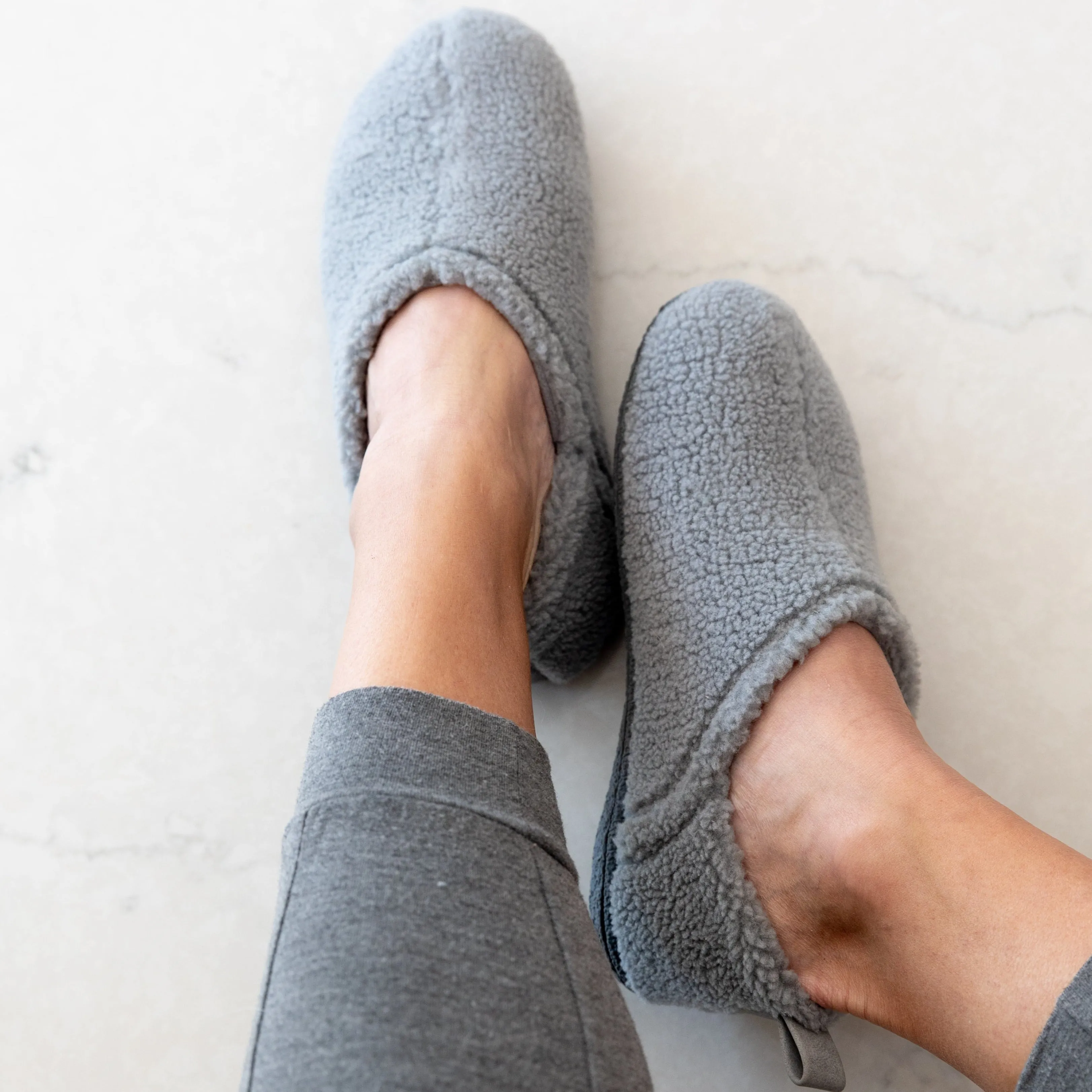 Plush Grey Women's Slipper