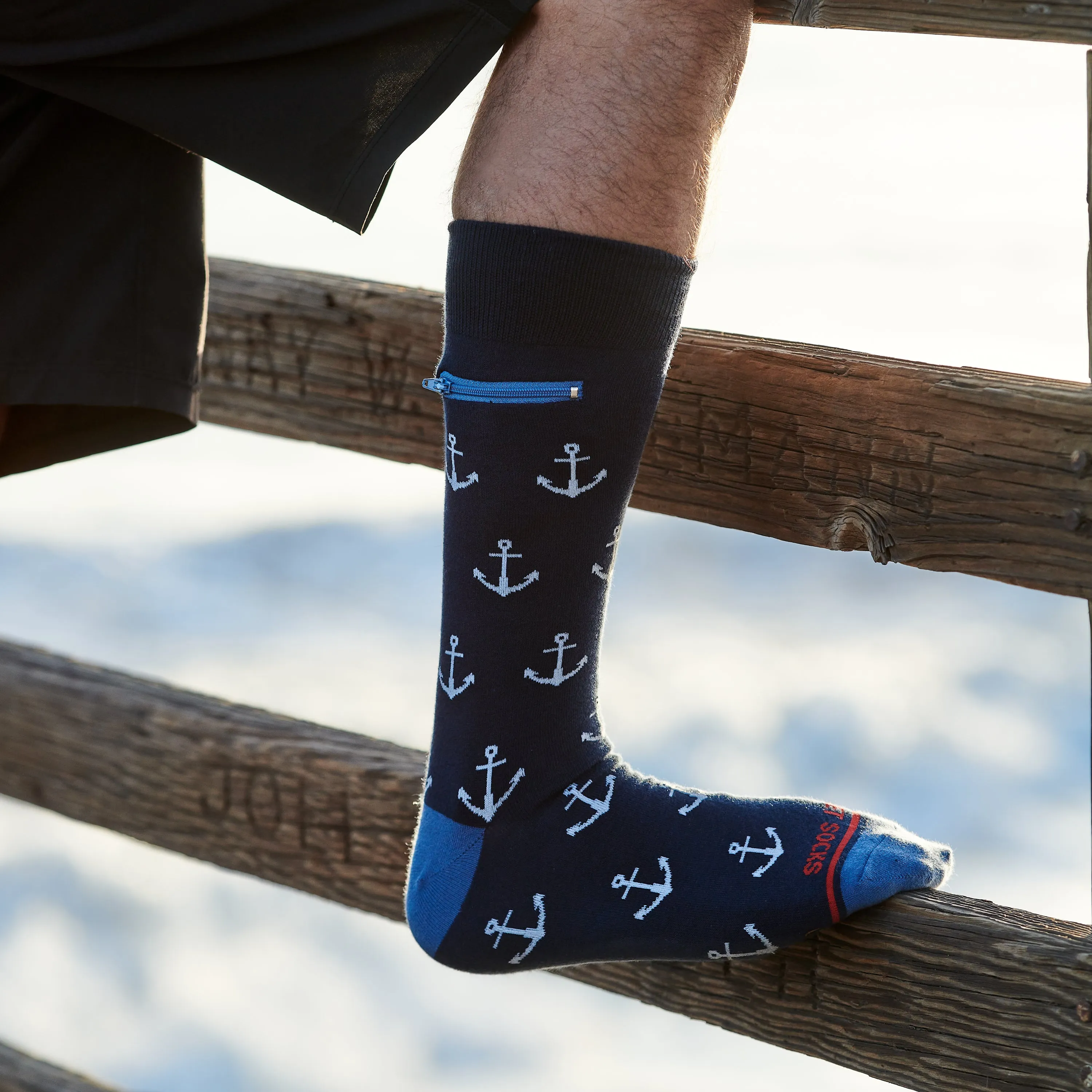 Pocket Socks®, Anchors, Mens