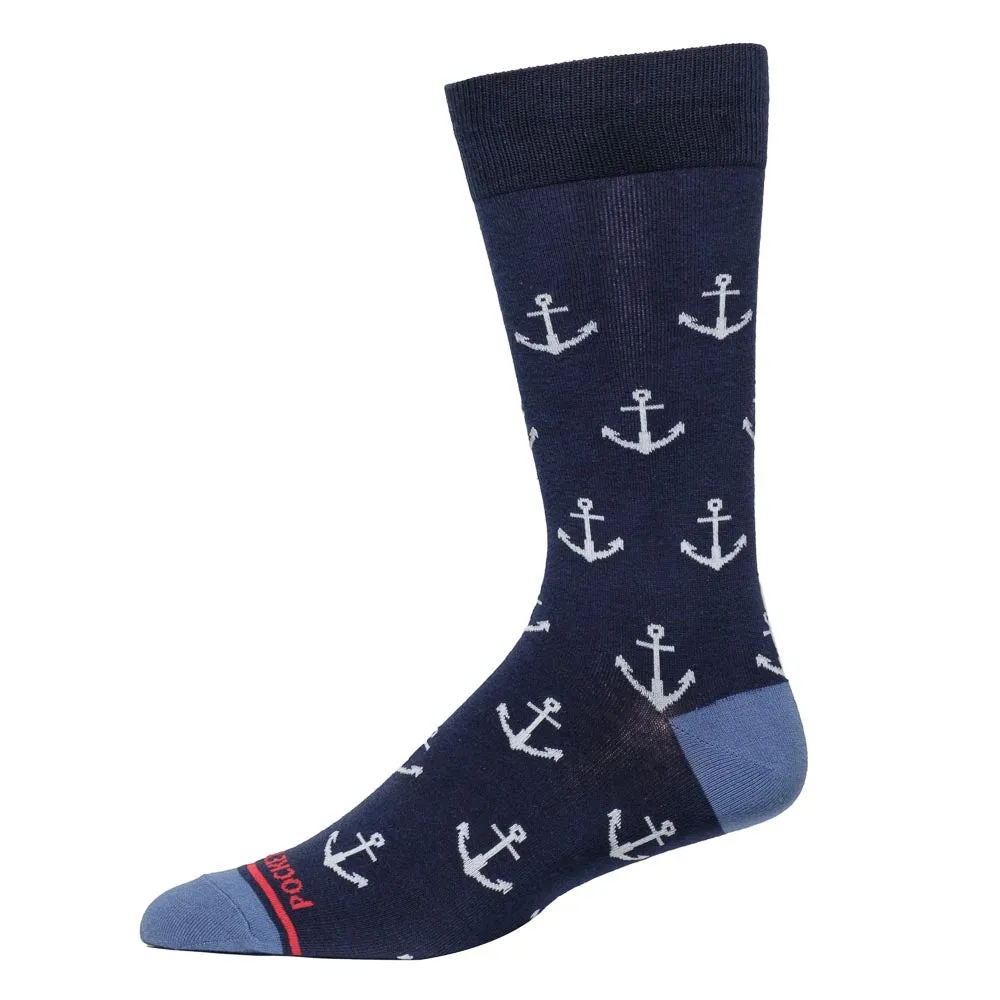 Pocket Socks®, Anchors, Mens