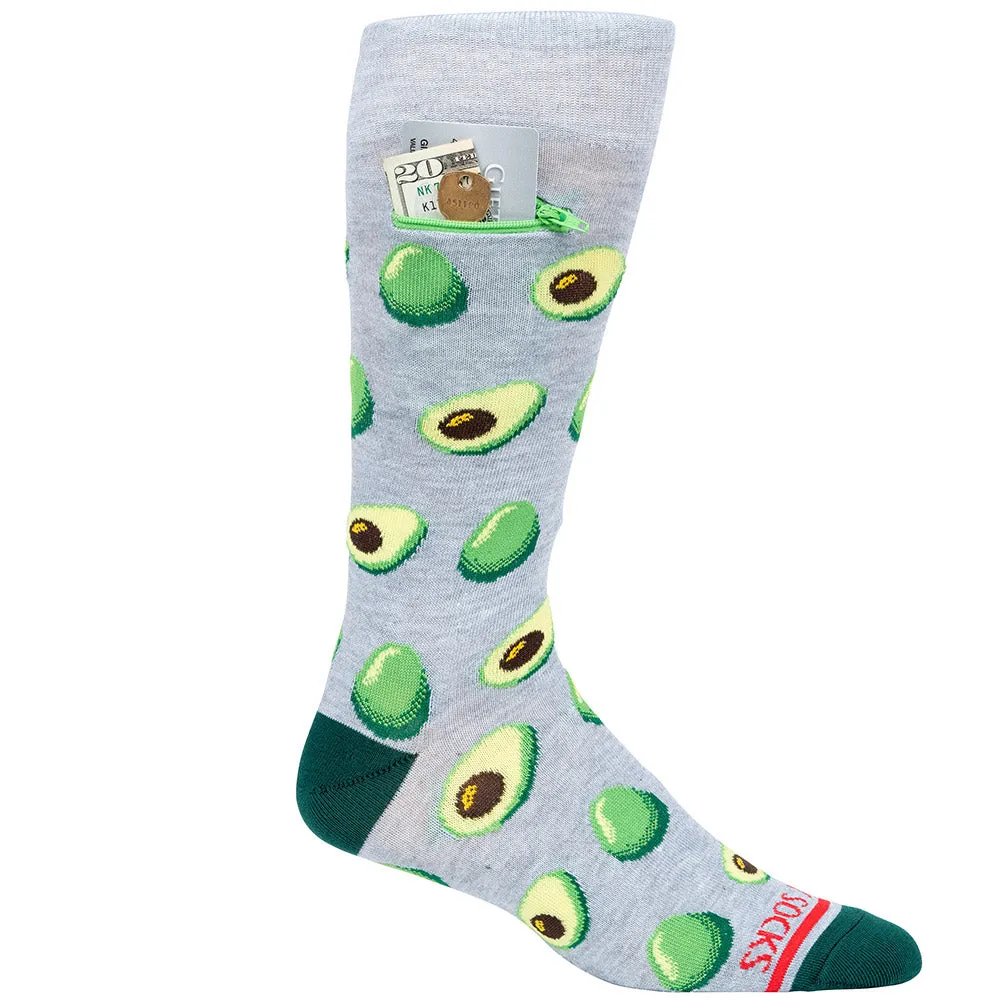 Pocket Socks®, Avocado, Mens