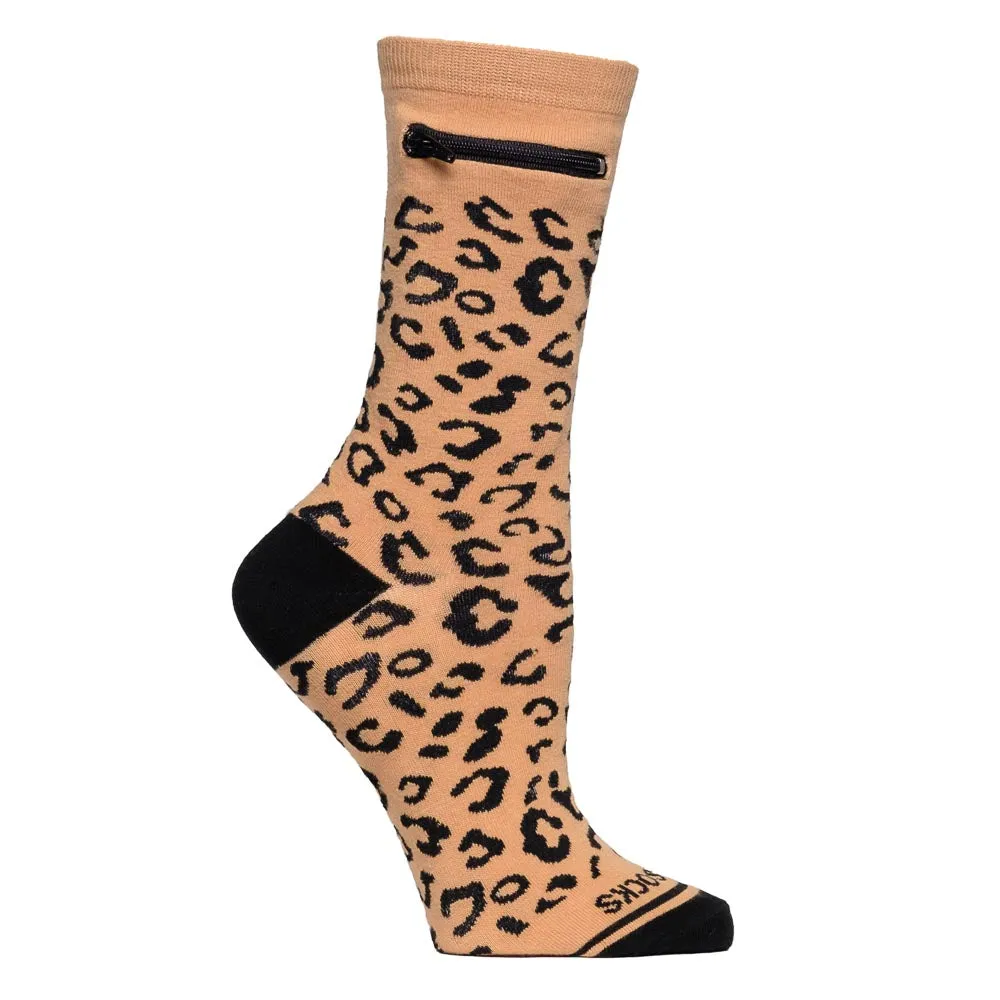 Pocket Socks®, Cheetah, Womens  - Deluxe