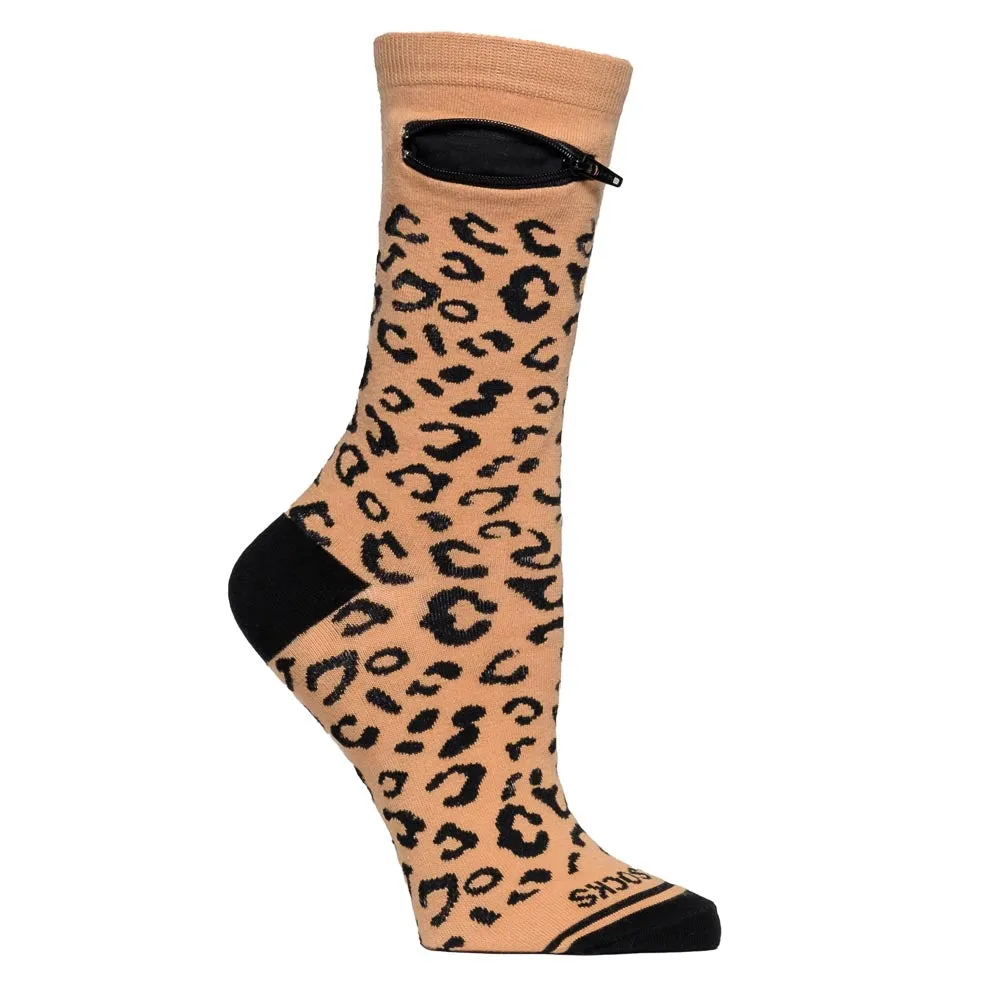 Pocket Socks®, Cheetah, Womens  - Deluxe