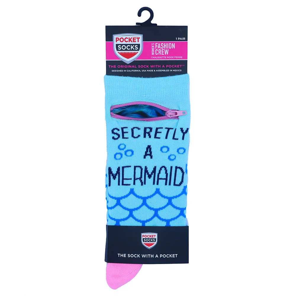 Pocket Socks® Mermaid, Womens