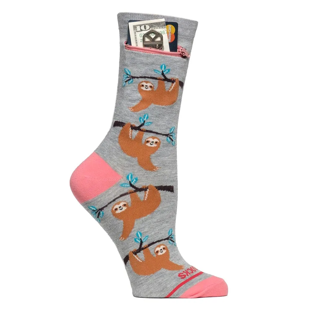 Pocket Socks®, Sloth, Womens