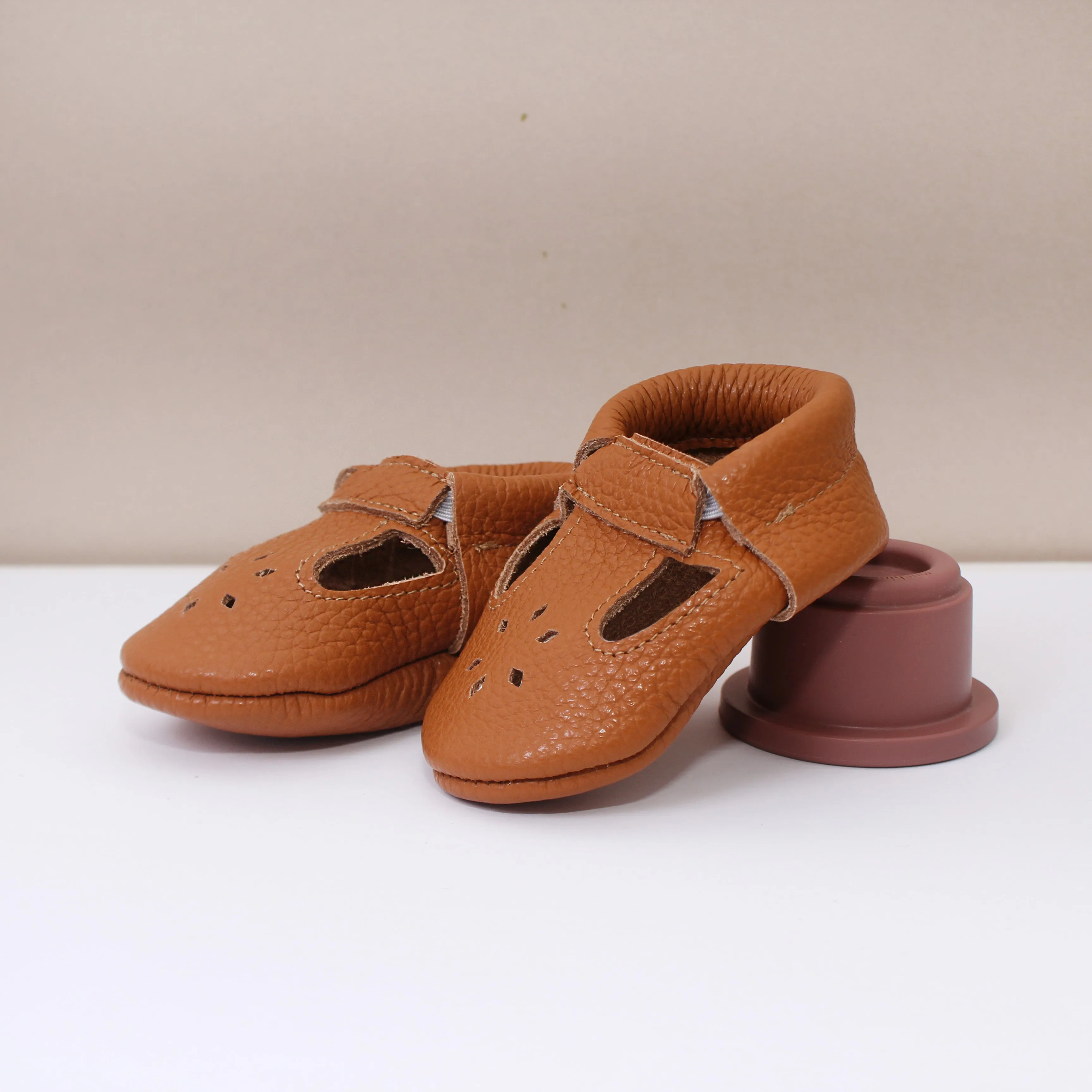 Posie Caramel Girls Moccasins