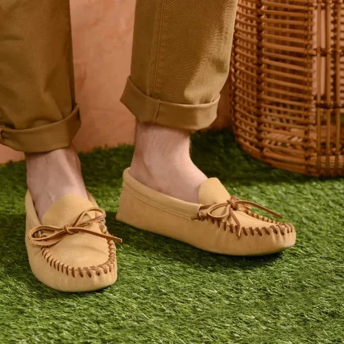 Pre-Order Minnetonka Men's LEATHER LACED SOFTSOLE