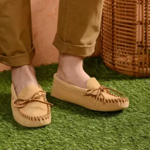 Pre-Order Minnetonka Men's LEATHER LACED SOFTSOLE