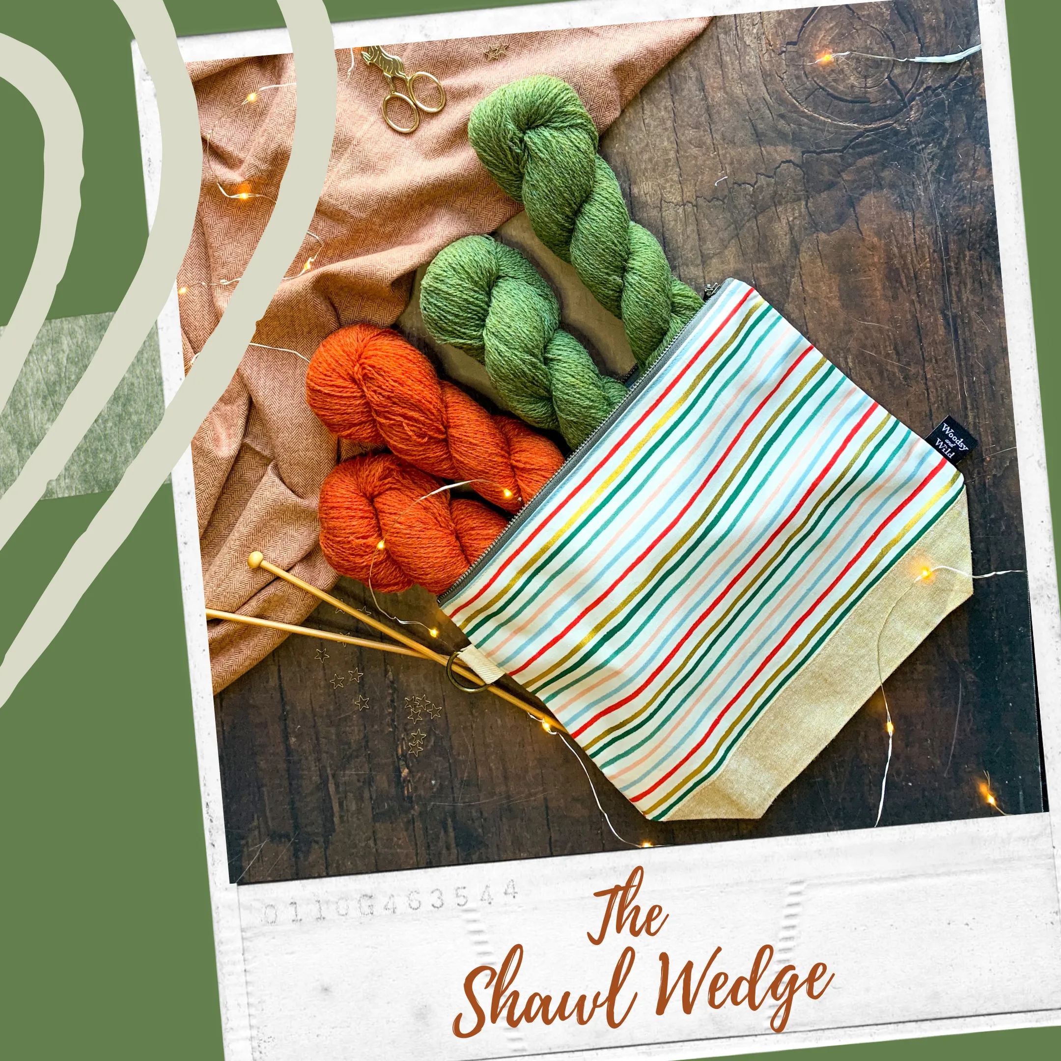 "Ginger Joy"- Knitting Project Bag- Ready to Ship
