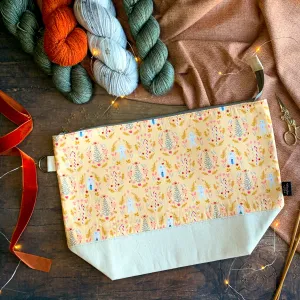 "Ginger Joy"- Knitting Project Bag- Ready to Ship