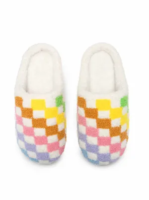 Rainbow Checker Slipper