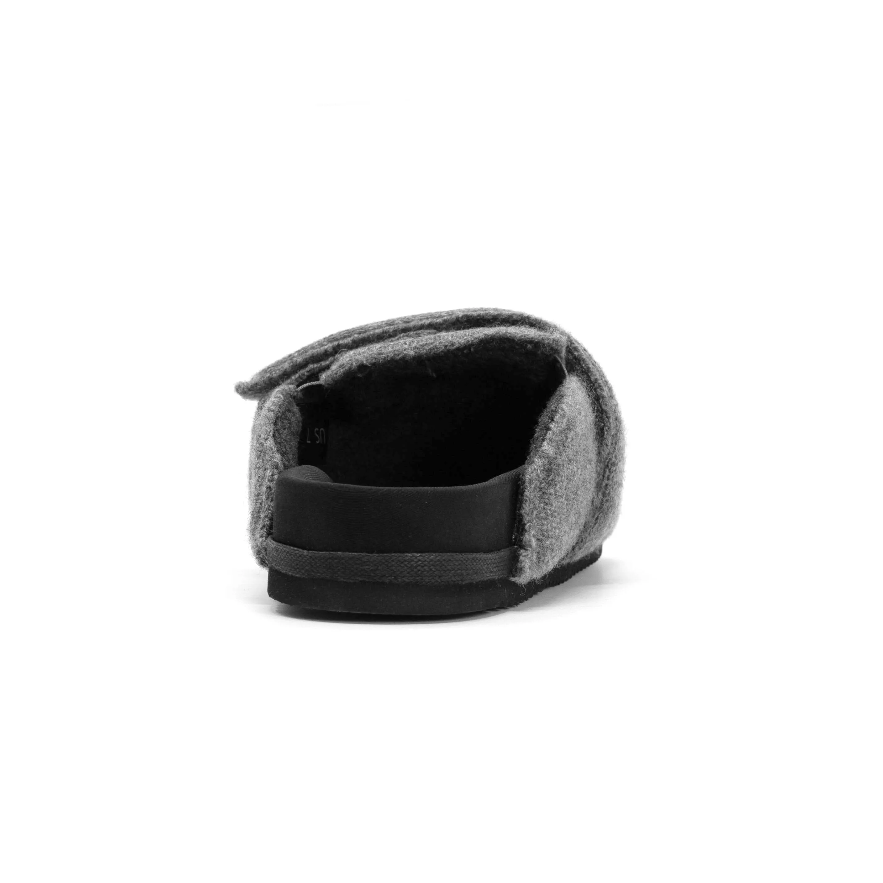 ROAM CASH LOAFER MULE CHARCOAL RECYCLED CASHMERE