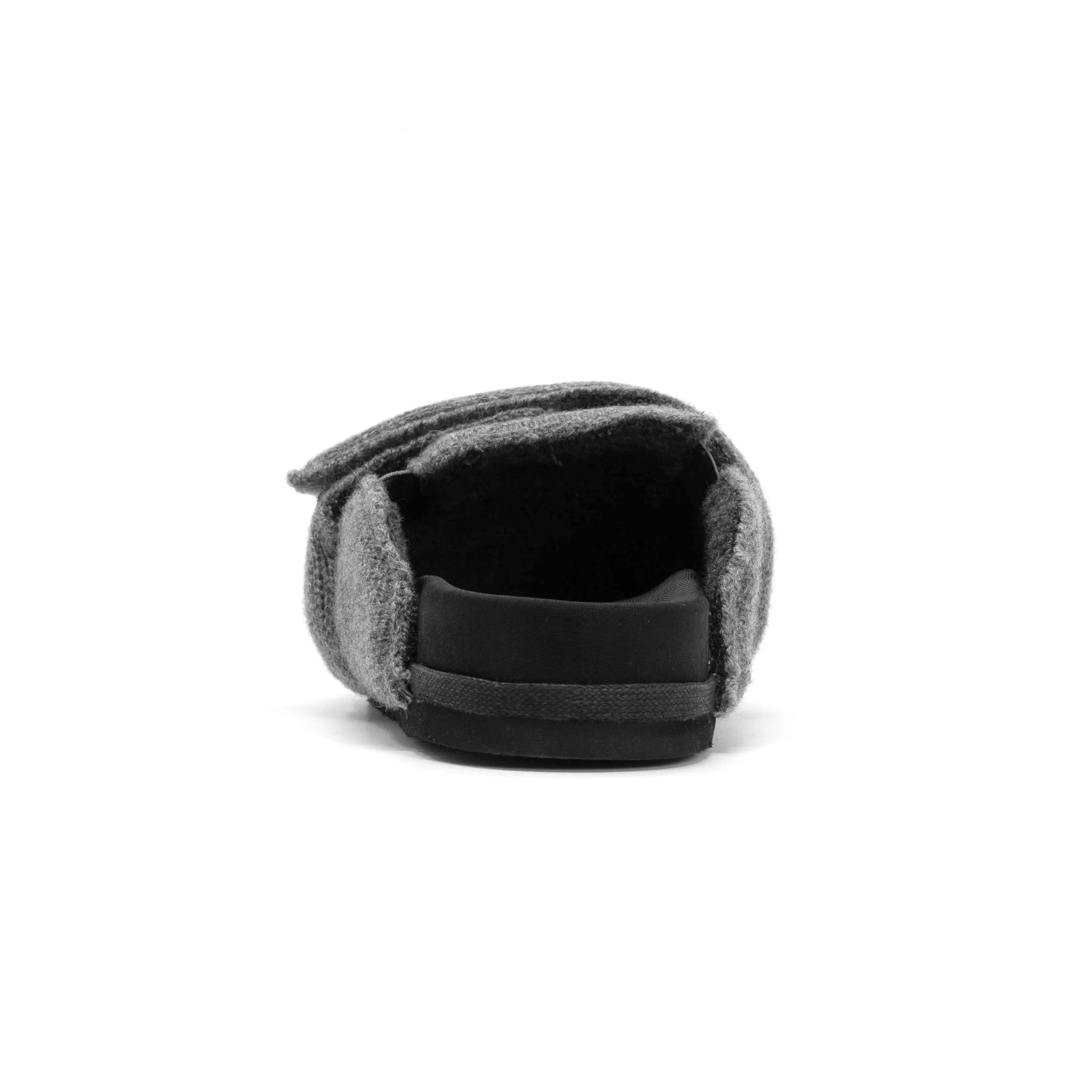 ROAM CASH LOAFER MULE CHARCOAL RECYCLED CASHMERE