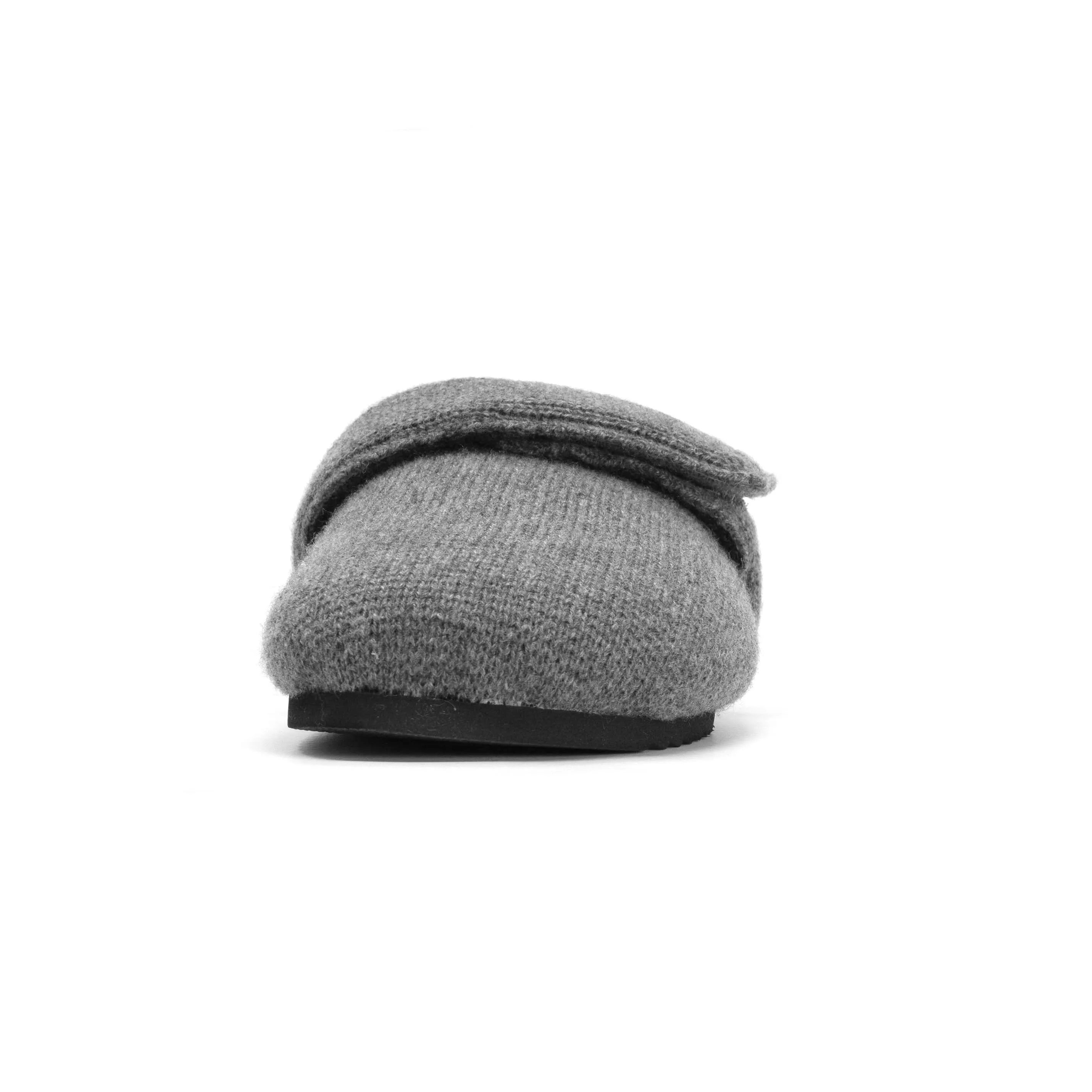 ROAM CASH LOAFER MULE CHARCOAL RECYCLED CASHMERE