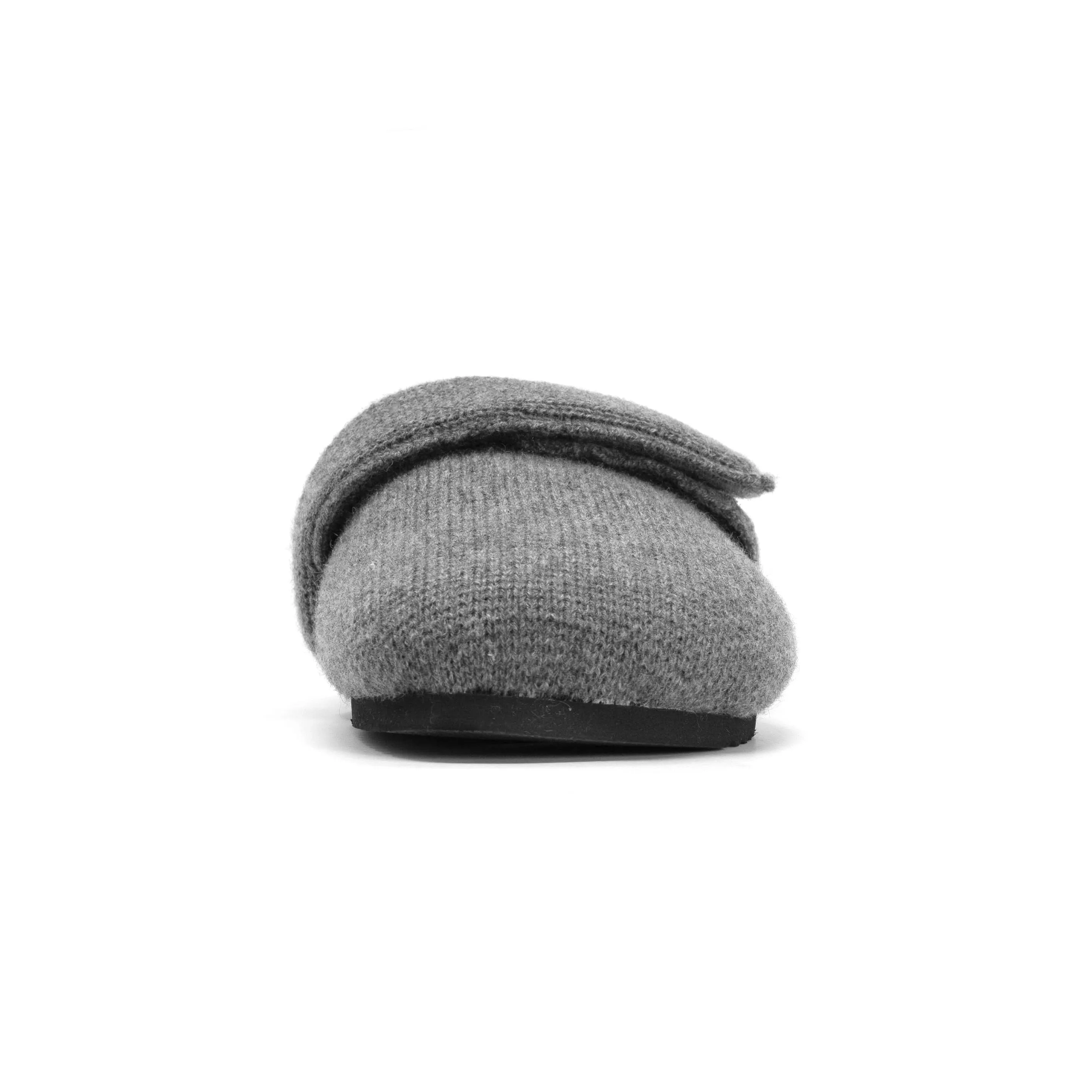 ROAM CASH LOAFER MULE CHARCOAL RECYCLED CASHMERE