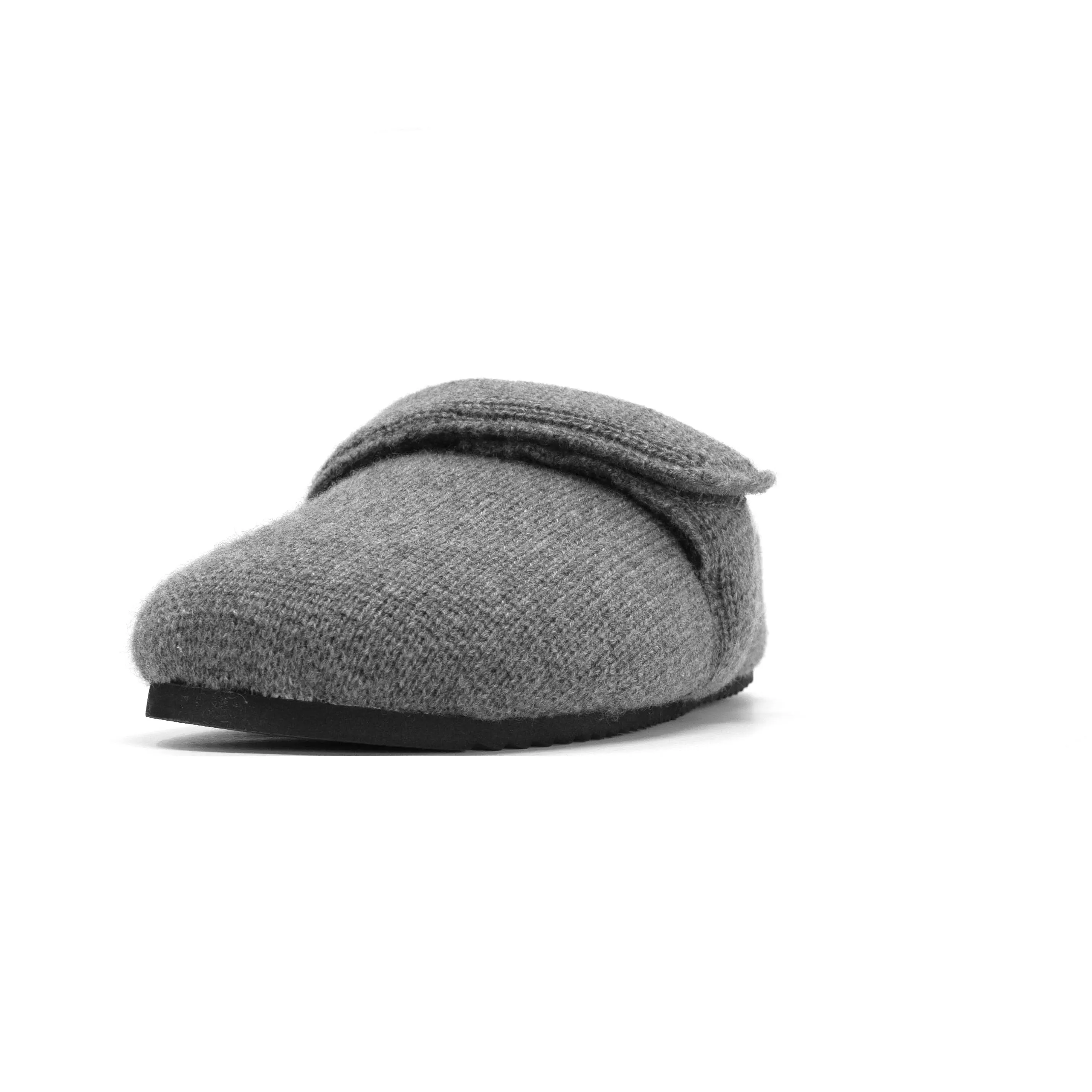 ROAM CASH LOAFER MULE CHARCOAL RECYCLED CASHMERE