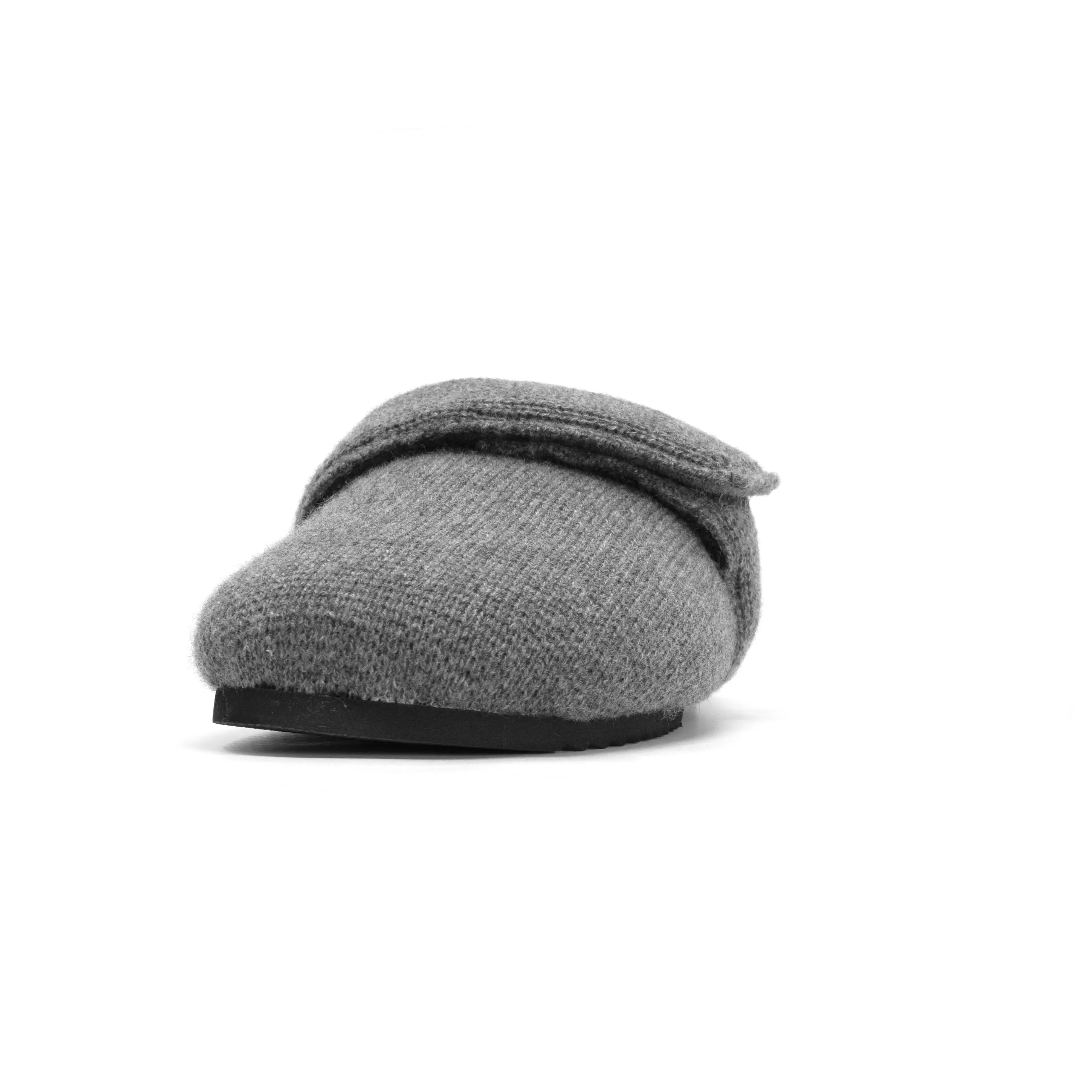 ROAM CASH LOAFER MULE CHARCOAL RECYCLED CASHMERE