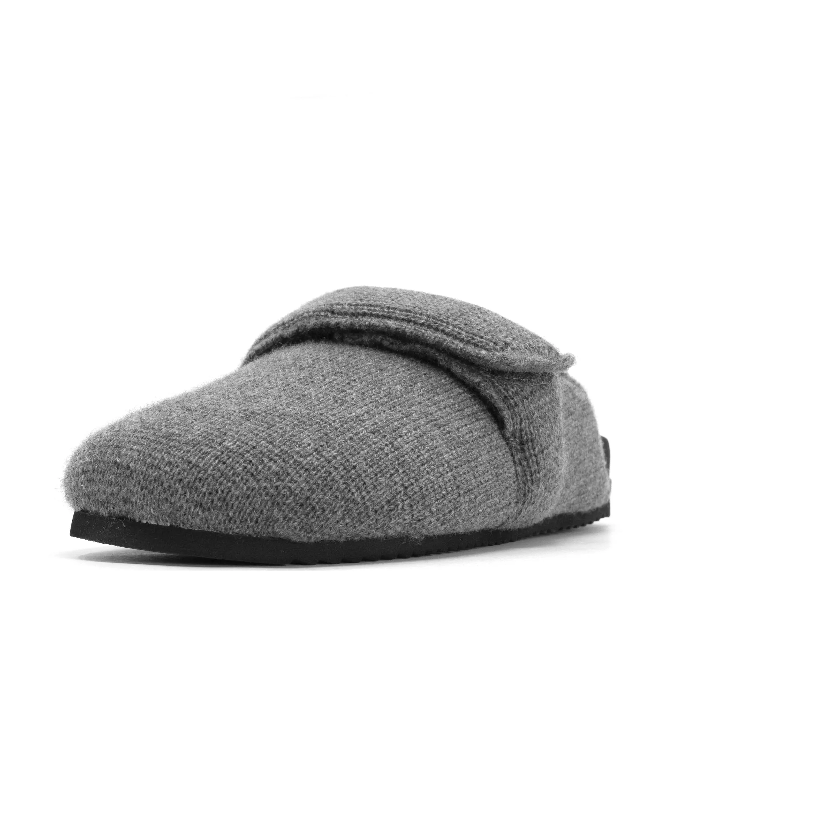 ROAM CASH LOAFER MULE CHARCOAL RECYCLED CASHMERE