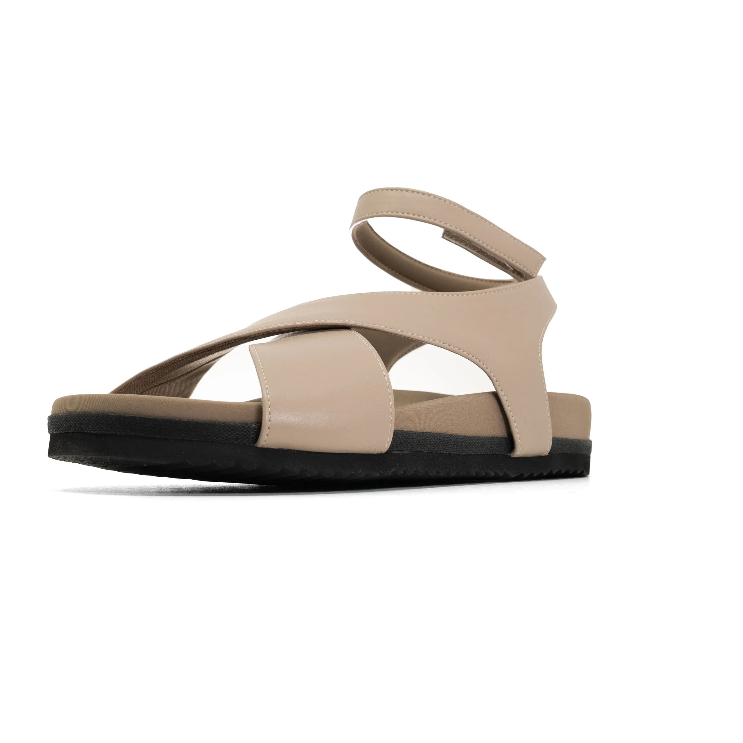ROAM CROSSOVER SANDAL OYSTER VEGAN LEATHER