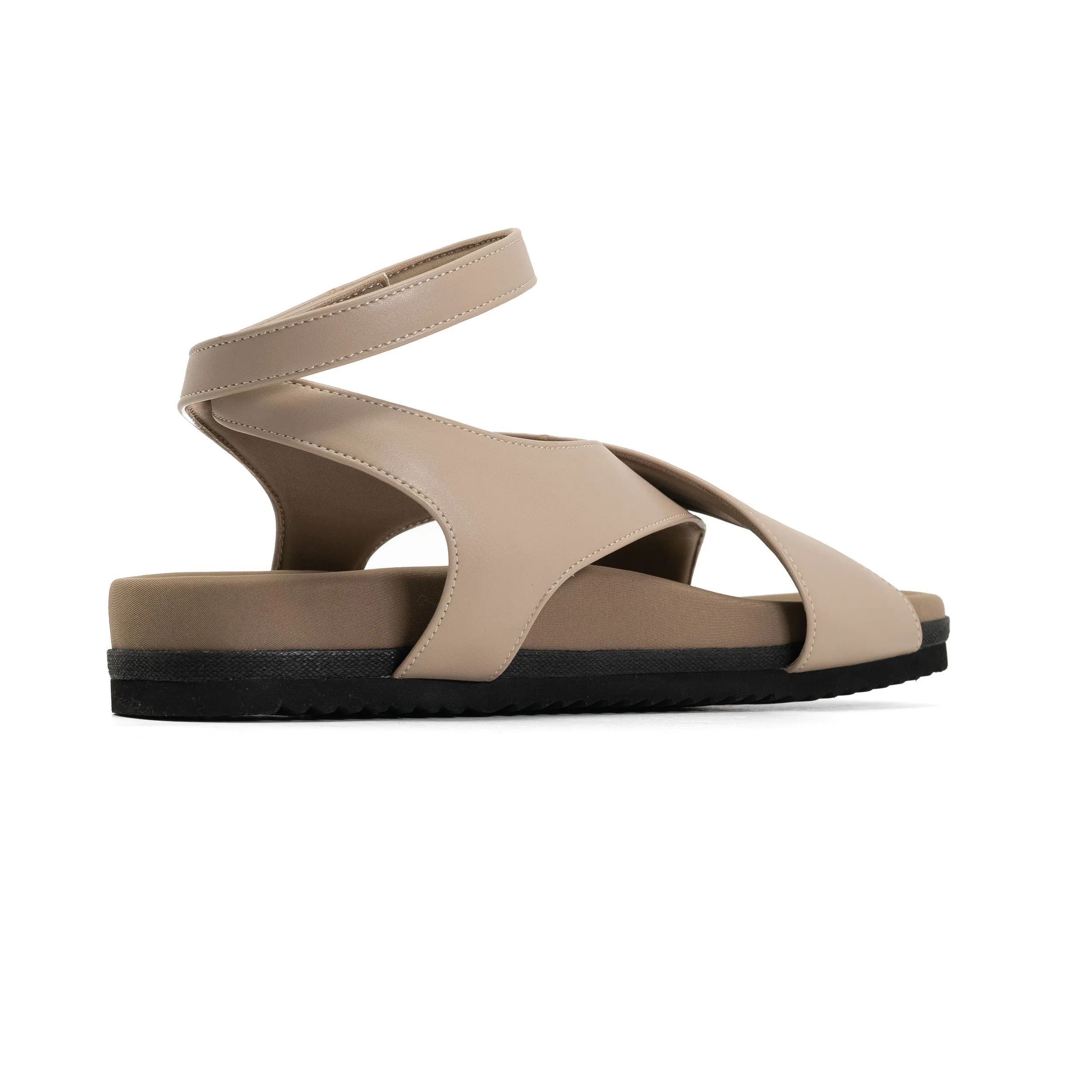ROAM CROSSOVER SANDAL OYSTER VEGAN LEATHER